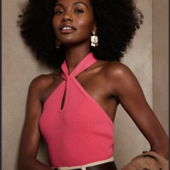 NEW..Banana Republic HALTER SWEATER - Picture 1 of 6